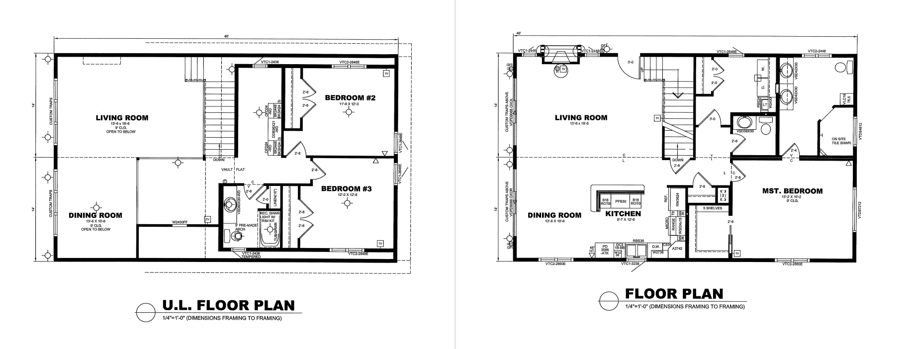 Chalet floorplan both
