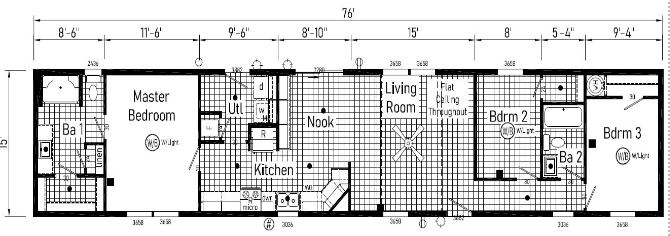 singlewide floorplan